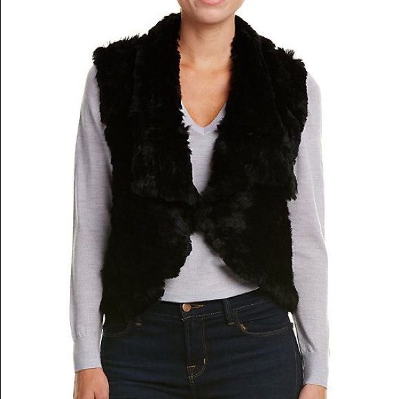 Love token carter genuine rabbit fur vest - Picture 1 of 4